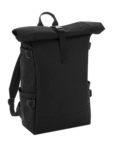 BAG-BG858-Block Roll-Top Backpack